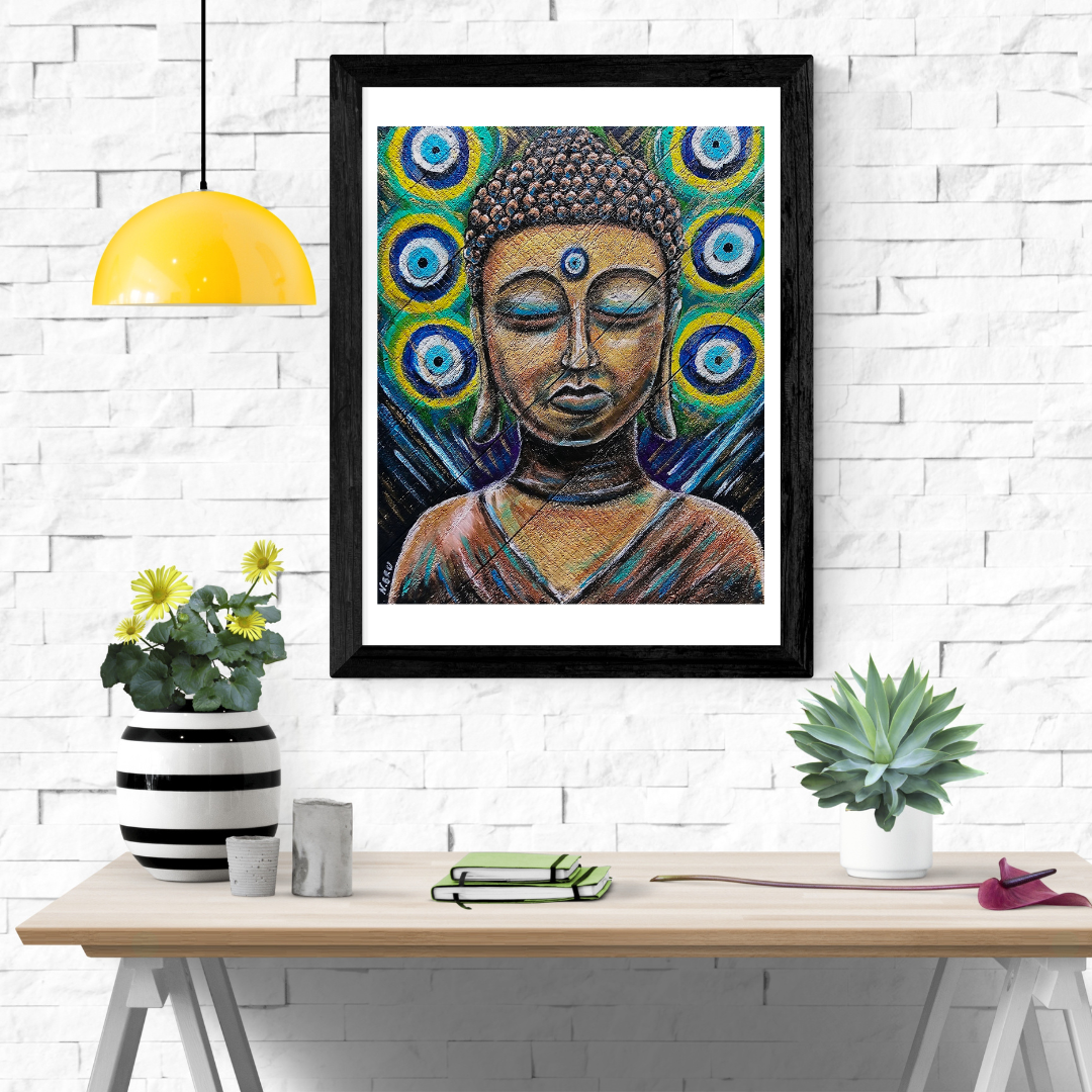 Evil Eye Buddha Print