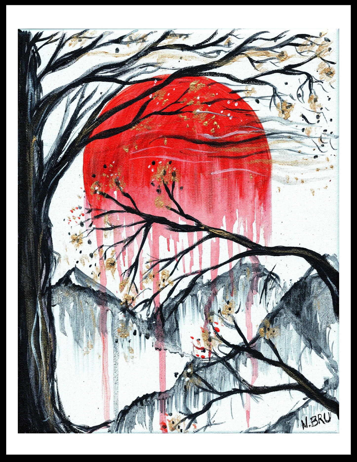 Japanese Inspired Landscape Print