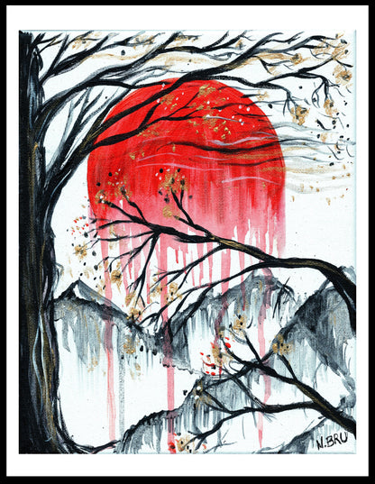 Japanese Inspired Landscape Print