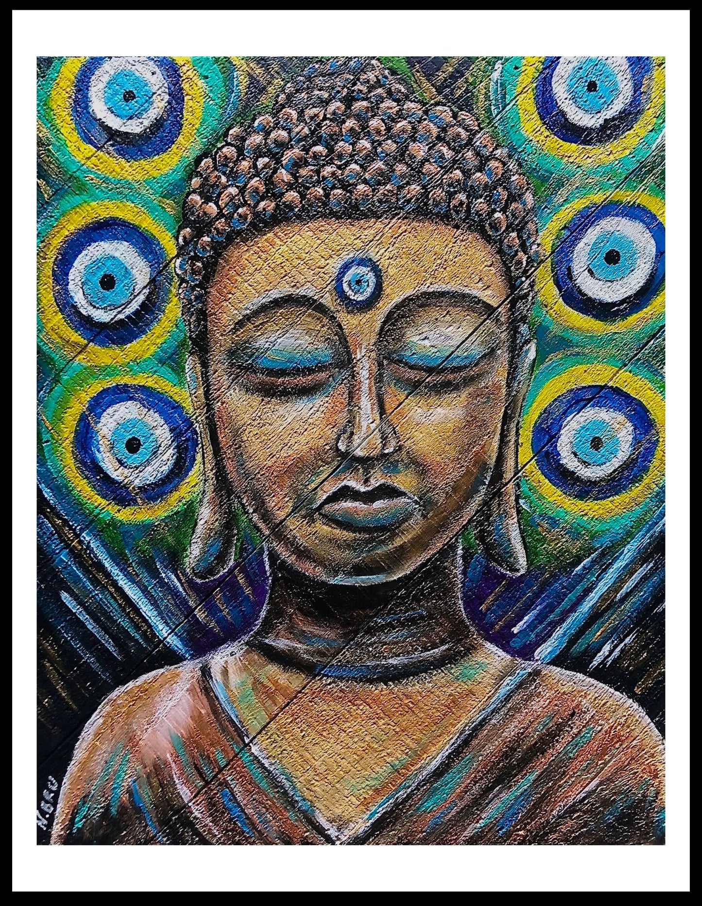 Evil Eye Buddha Print