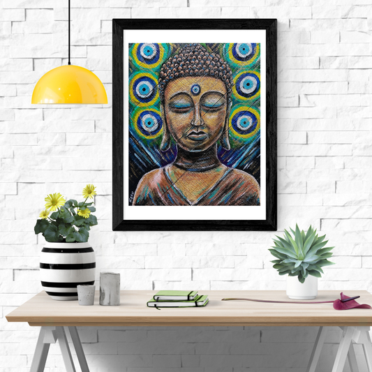Evil Eye Buddha Print